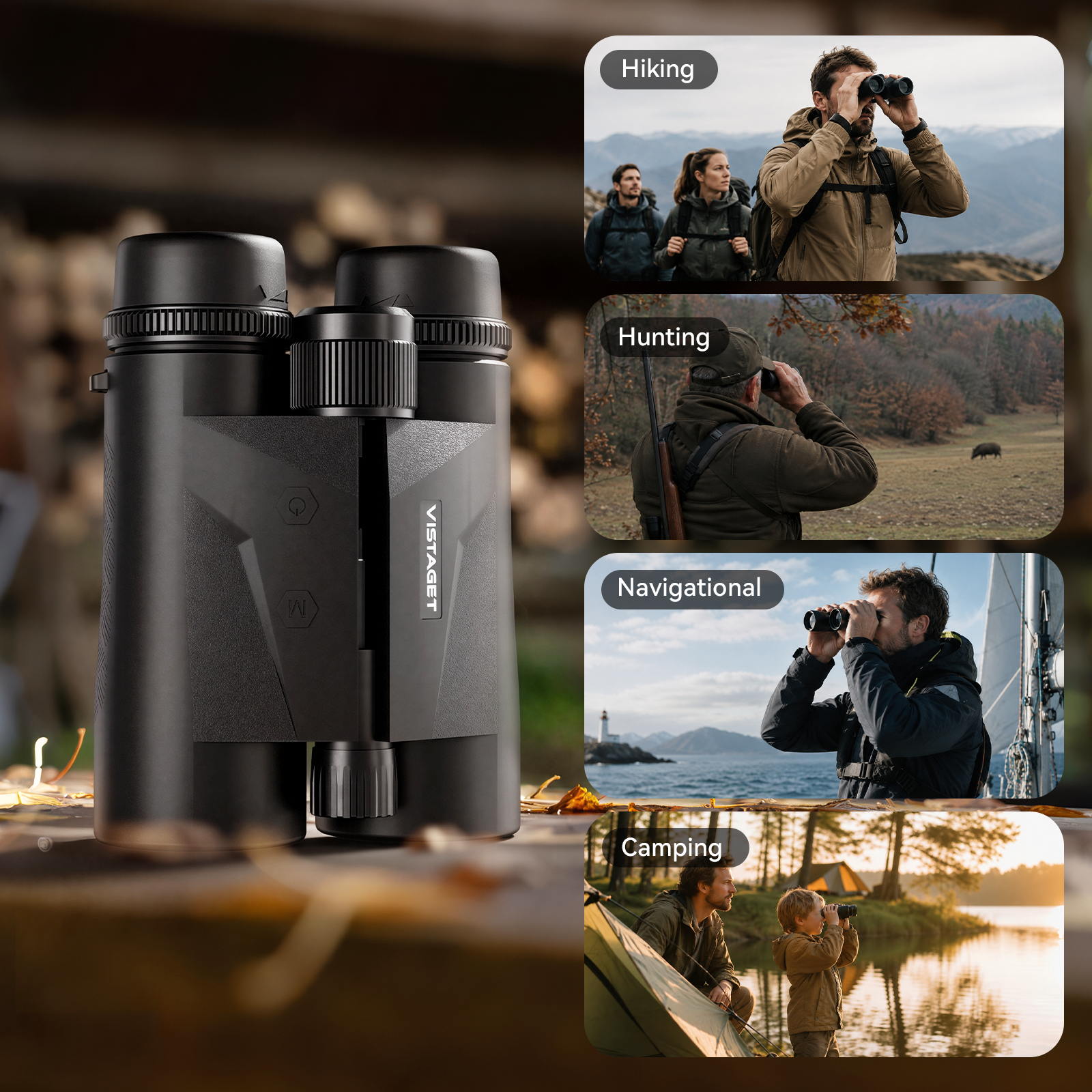 VisioNaut 2600YD 10x42mm Binoculars