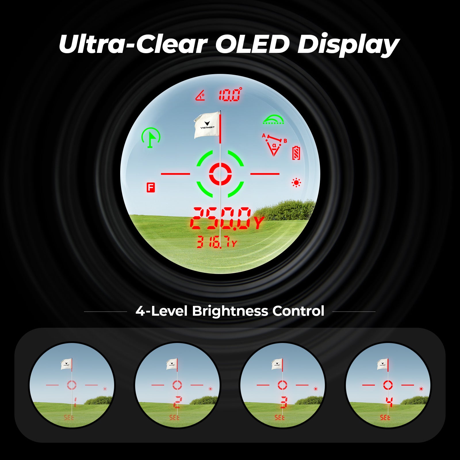Golvia Pro Range Finder Golf 1200 Yards