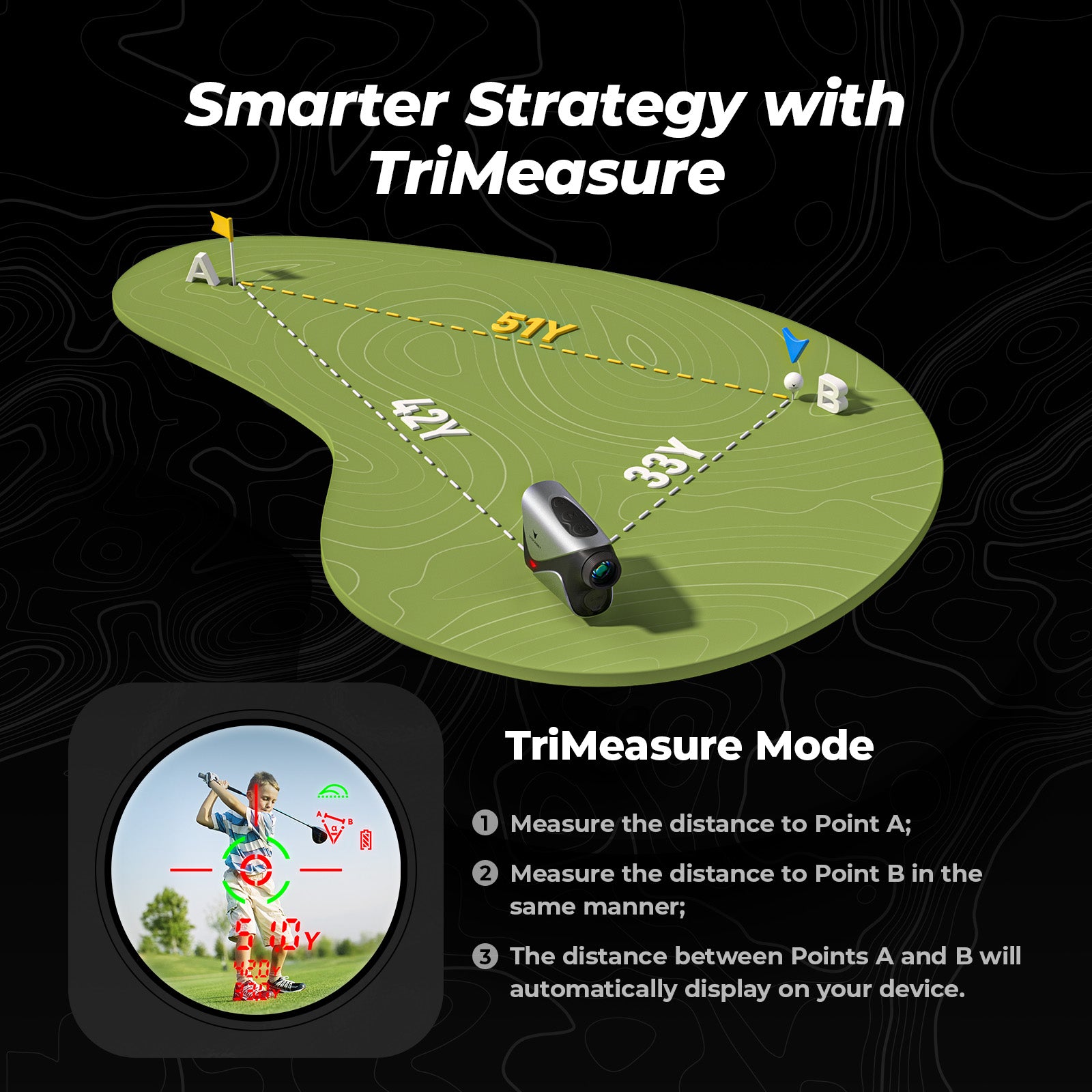 Golvia Pro Range Finder Golf 1200 Yards