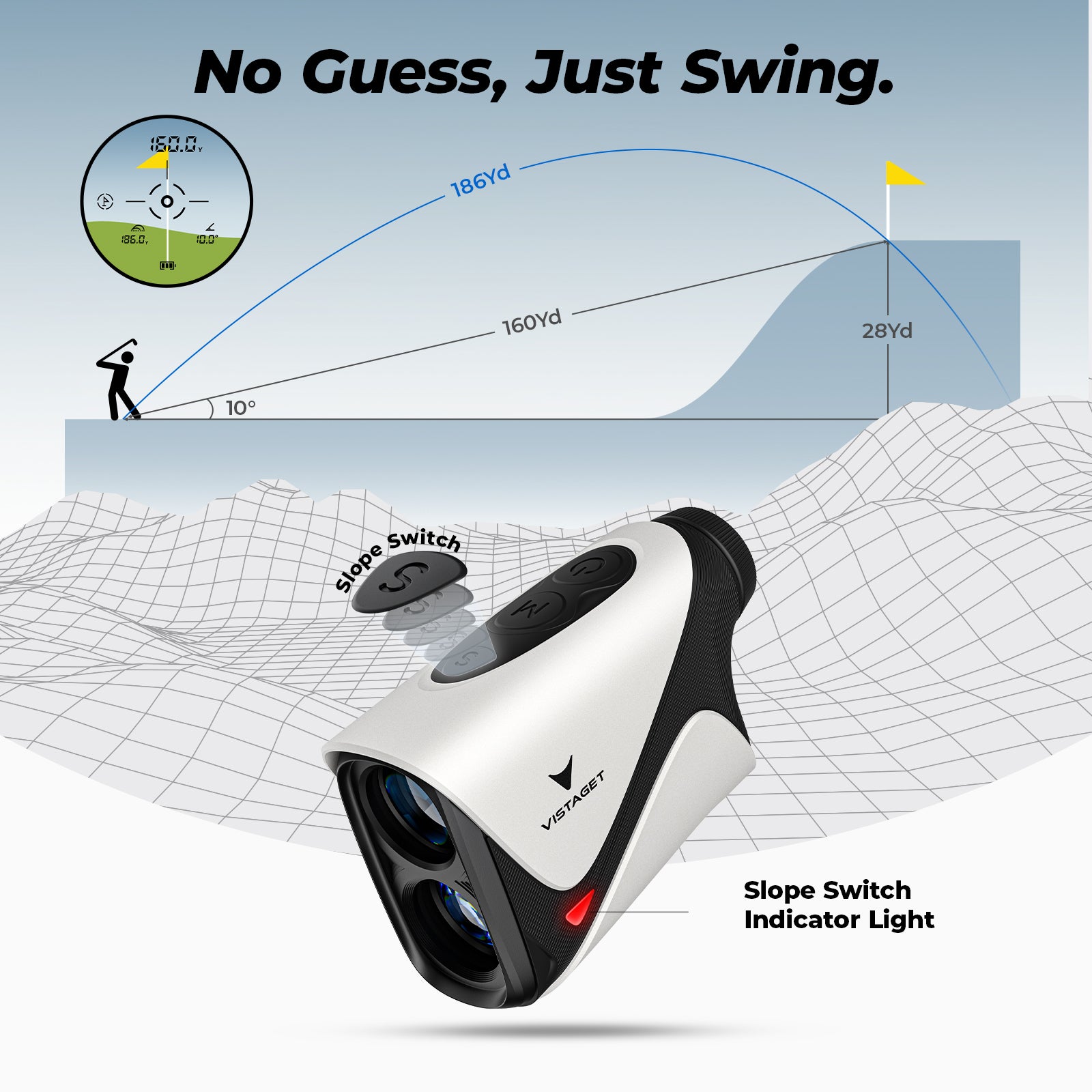 Golvia Golf Range Finder 1200 Yards