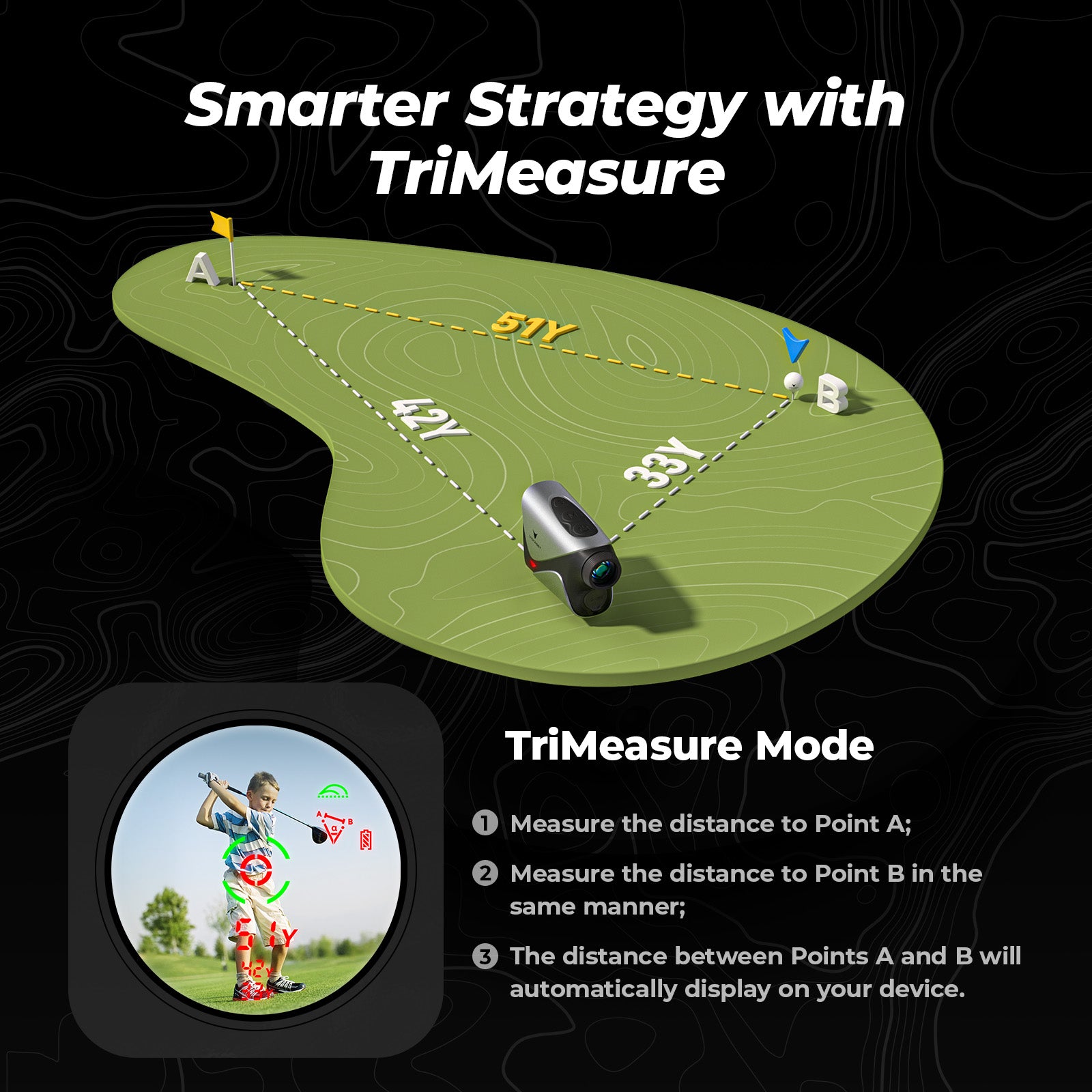 Golvia Pro Range Finder Golf 1200 Yards
