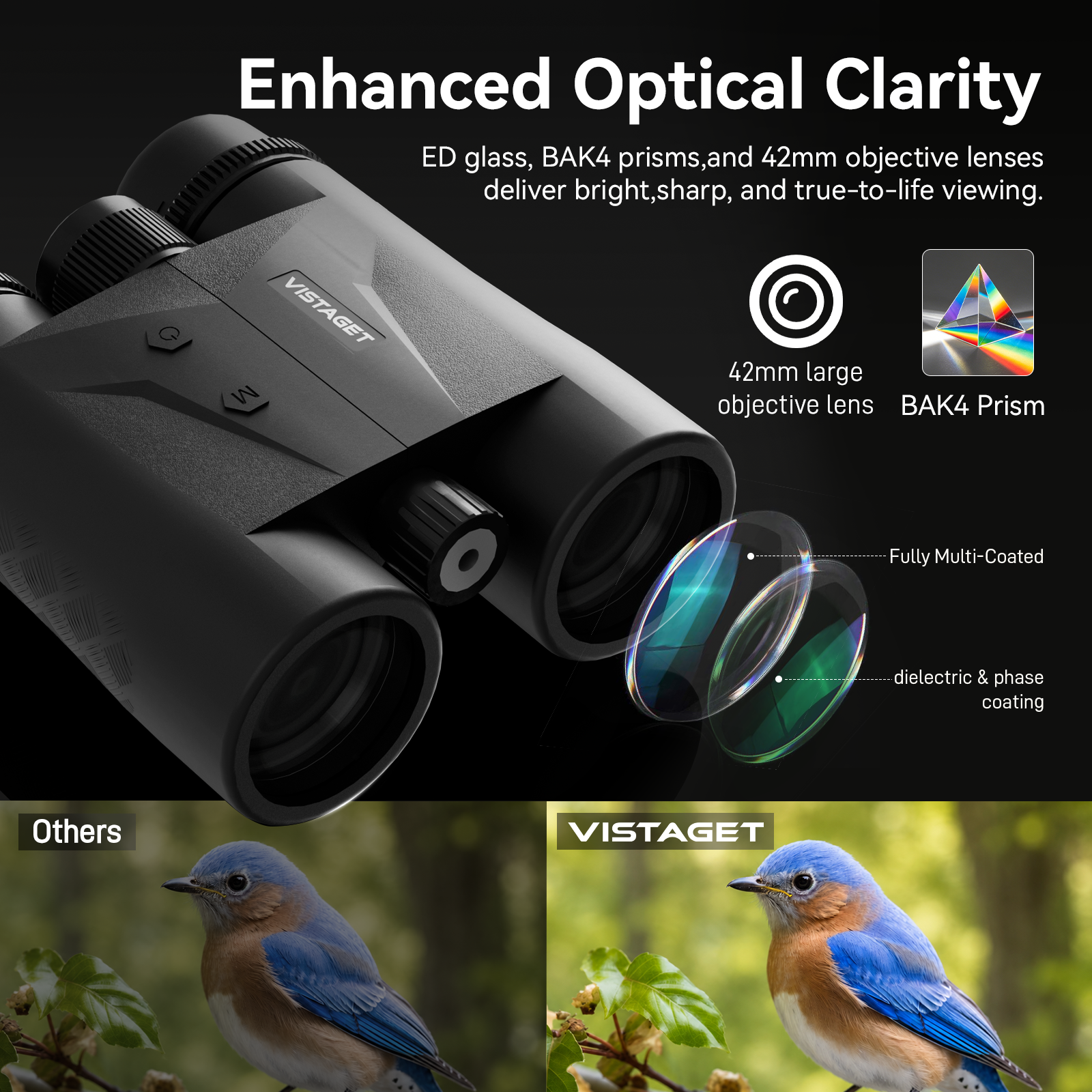 VisioNaut 2600YD 10x42mm Binoculars