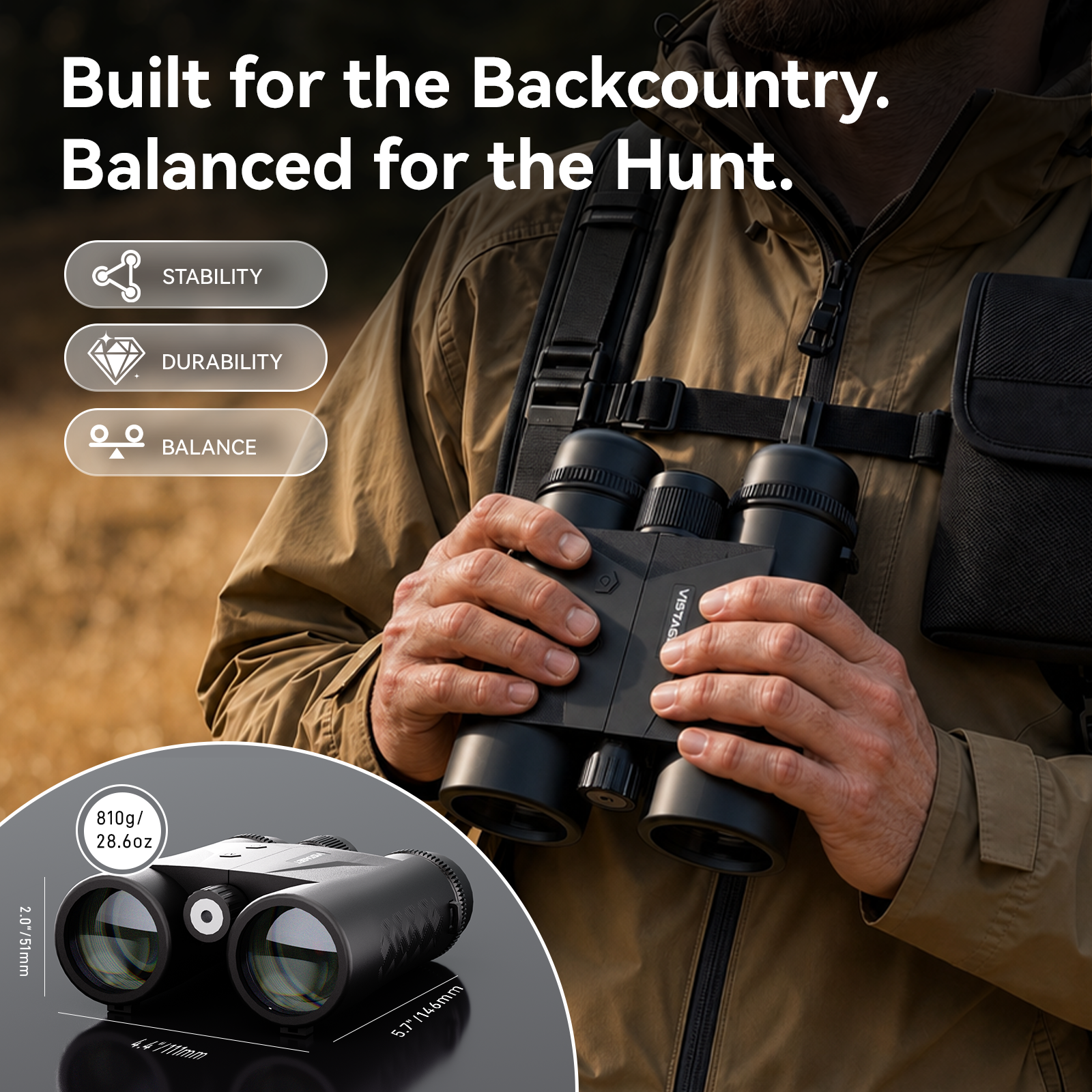 VisioNaut 2600YD 10x42mm Binoculars